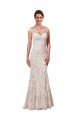 Illusion Bateau Neckline Fit and Flare Lace Wedding Dress Bristol