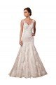 Open Back Mermaid Tulle Wedding Dress with Lace Bodice Bristol