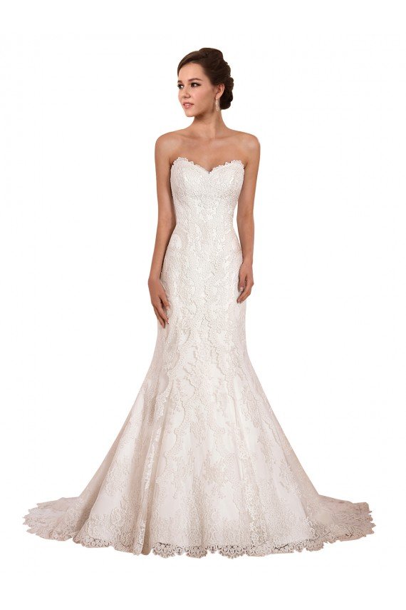 Sweetheart Neckline Sexy Mermaid Lace Wedding Dress Bristol