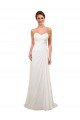 Sweetheart Neckline Chiffon Wedding Dress with Criss-Cross Ruched Bodice Bristol
