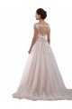 Illusion Sweetheart Neck Ball Gown Tulle Wedding Dress with Lace Bodice Bristol