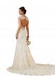 Modern Chapel Train Sweetheart Mermaid Lace Wedding Dress with Keyhole Back Bristol