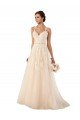 Sweetheart A-Line Tulle Wedding Dress with Lace Illusion Back Bristol