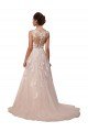 Sweetheart A-Line Tulle Wedding Dress with Lace Illusion Back Bristol
