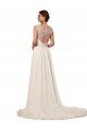 Sweetheart A-Line Chiffon Wedding Dress with Beaded Shoulder Straps Bristol