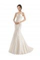 Illusion Neck Mermaid All Over Lace Wedding Dress Bristol