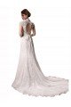 Halter V-Neck Mermaid Lace Wedding Dress with Keyhole Back Bristol
