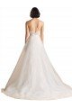 Strapless Sweetheart Lace Bodice A-Line Organza Wedding Dress Bristol