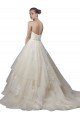 Strapless Ball Gown Tulle Wedding Dress with Lace Appliques Bristol