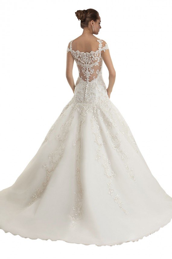 Off the Shoulder Mermaid Lace Tulle Wedding Dress Bristol