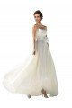Strapless A-Line Taffeta Wedding Dress Bristol