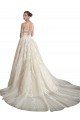 Illusion Neck A-Line Tulle Wedding Dress Bristol