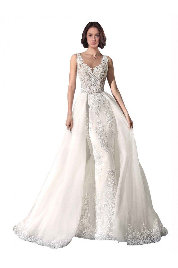 Sweetheart Fit and Flare Tulle Lace Wedding Dress Bristol