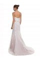 Strapless Mermaid Tulle Lace Beach Wedding Dress with Belt Bristol