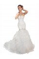 Sweetheart Mermaid Cascading Organza Wedding Dress Bristol