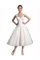 A-Line Short Tea Length Sweetheart Tulle Lace Beach Wedding Dress Bristol