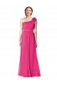 Full Length One Shoulder Chiffon Bridesmaid Dress Bristol