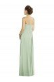Full Length Strapless Chiffon Bridesmaid Dress with Sweetheart Neckline Bristol