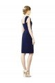 Cocktail Length Short Cap Sleeves Chiffon Bridesmaid Dress Bristol