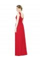 Full-Length Long Chiffon Bridesmaid Dress with Side Front Slit Bristol