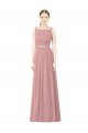 High Neck Chiffon Bridesmaid Dress with Low Back Bristol