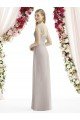 Full Length Lux Chiffon Dress with Draped Bodice And Shirred Straps Bristol