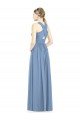 Sleeveless Cross Strap Back Chiffon Bridesmaid Dress Bristol