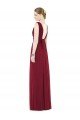 Low Square Back Sleeveless Shirred Skirt Bridesmaid Dress Bristol