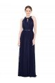 Vintage Full-Length Sleeveless Chiffon Bridesmaid Dress  Bristol