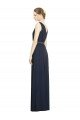 Full-Length V-Neck Lux Chiffon Bridesmaid Dress with V-Back Bristol