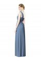 Flower Shoulder Draped One Shoulder Chiffon Bridesmaid Dress Bristol