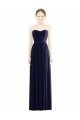 Low Back Draped Strapless Chiffon Formal Bridesmaid Dress  Bristol