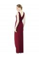 Draped Sleeveless Long Chiffon V-Neck Bridesmaid Dress Bristol