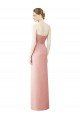 Strapless Sweetheart Long Chiffon Wrap Bridesmaid Dress Bristol