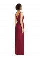 Draped V-Neck Cocktail Length Chiffon Bridesmaid Dress Bristol