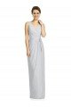 Draped V-Neck Cocktail Length Chiffon Bridesmaid Dress Bristol