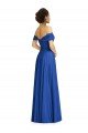 Off the Shoulder Draped Chiffon Maxi Bridesmaid Dress Bristol