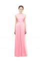 Sleek Halter Neck Chiffon Bridesmaid Dress  Bristol