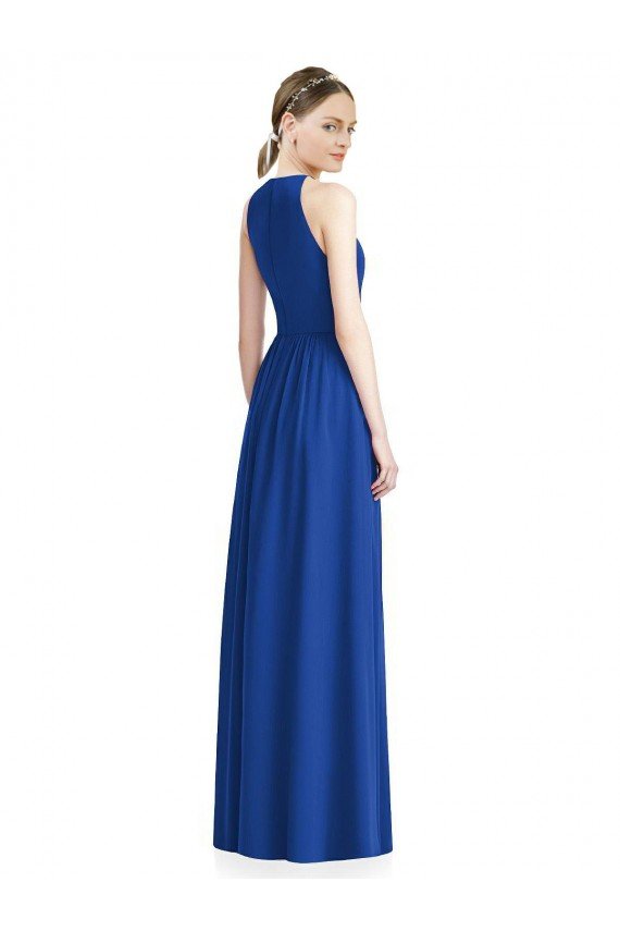 Draped Keyhole Long Chiffon Bridesmaid Dress Bristol