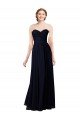 Strapless Chiffon Bridesmaids Dress with a Beaded Lace Sweetheart Bodice Bristol