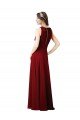 Luxe Chiffon Bridesmaid Dress with Open Slit In the Back Bristol