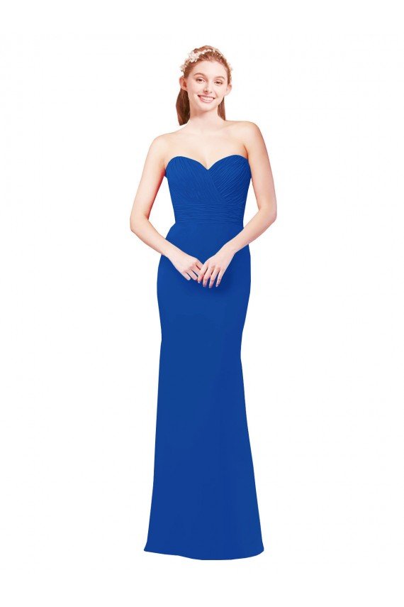 Elegant Chiffon Bridesmaid Dress with Matching Tie Bristol