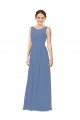 Luxe Chiffon Bridesmaid Dress with Illusion and Sweetheart Neckline Bristol