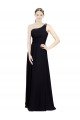 Sweetheart Chiffon Bridesmaid Dress with Beaded One Shoulder Strap Bristol