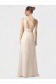 One Shoulder Full Length Chiffon Bridesmaid Dress with Shirred Bodice Bristol