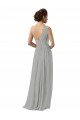 Ruffled One Shoulder Floor Length Long Chiffon Bridesmaid Dress Bristol