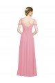 Sweetheart Long Chiffon Bridesmaid Dress with Off the Shoulder Straps Bristol
