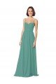 Spaghetti Straps Sweetheart A-Line Chiffon Bridesmaid Dress Bristol