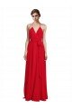 V-Neck Spaghetti Halter Strap Chiffon Bridesmaid Dress Bristol