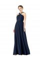 High V-Neck Floor Length Chiffon Bridesmaid Dress Bristol